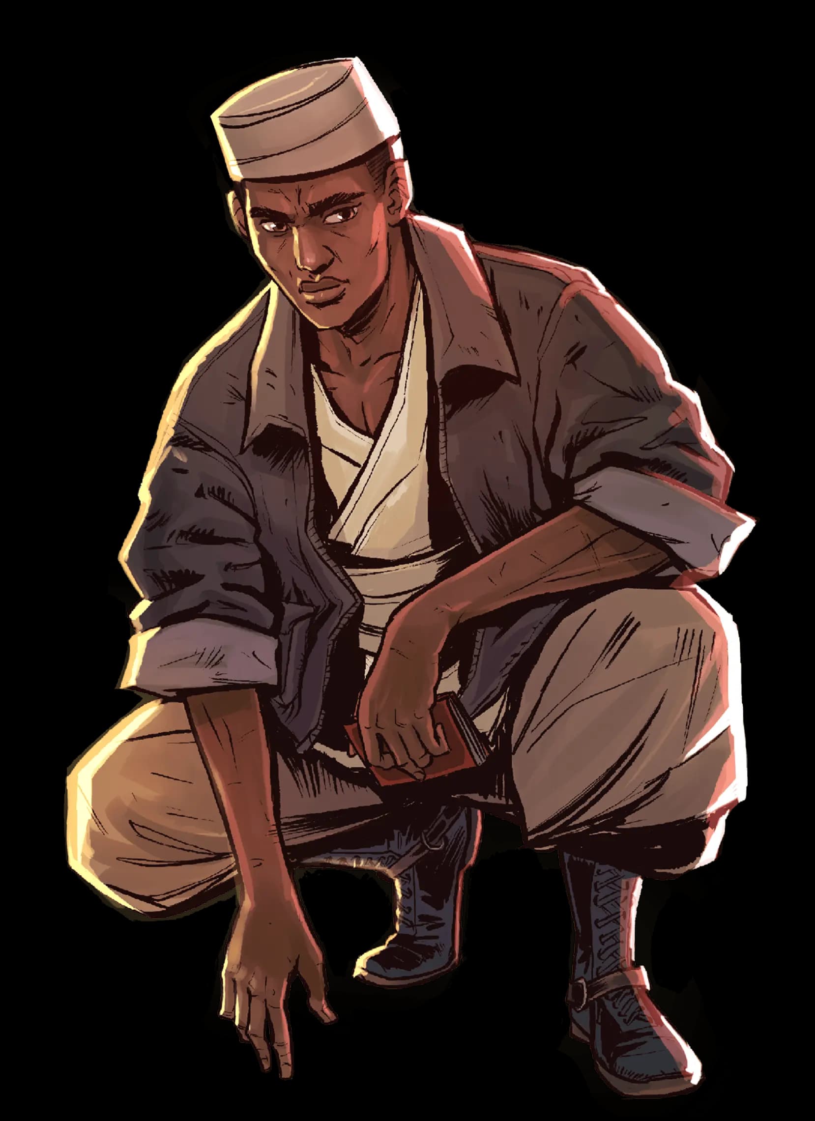 Piye (PIYEH), THE TRANSLATOR — Genuine Undead character from Luxor, Egypt, 1904